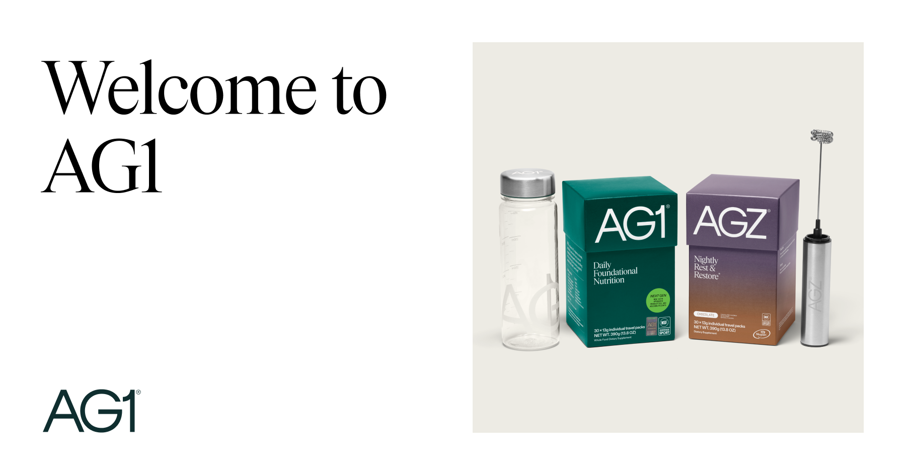 AG1 daily nutrition product